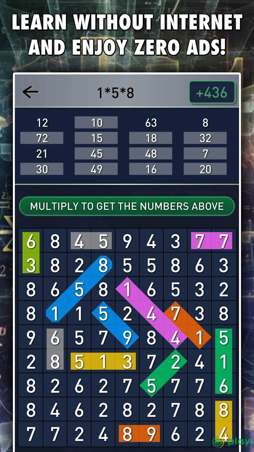 Hidden Numbers PRO — скриншот 2