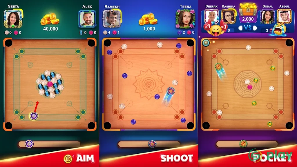 Carrom King — скриншот 1