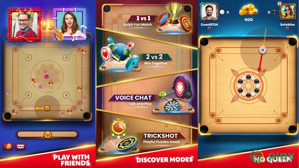 Carrom King — скриншот 2