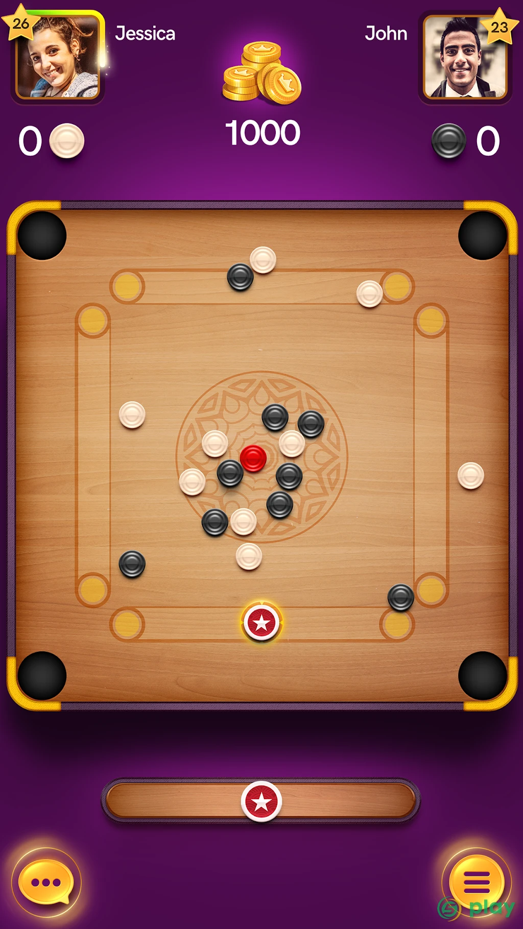 Disc Pool Carrom — скриншот 2