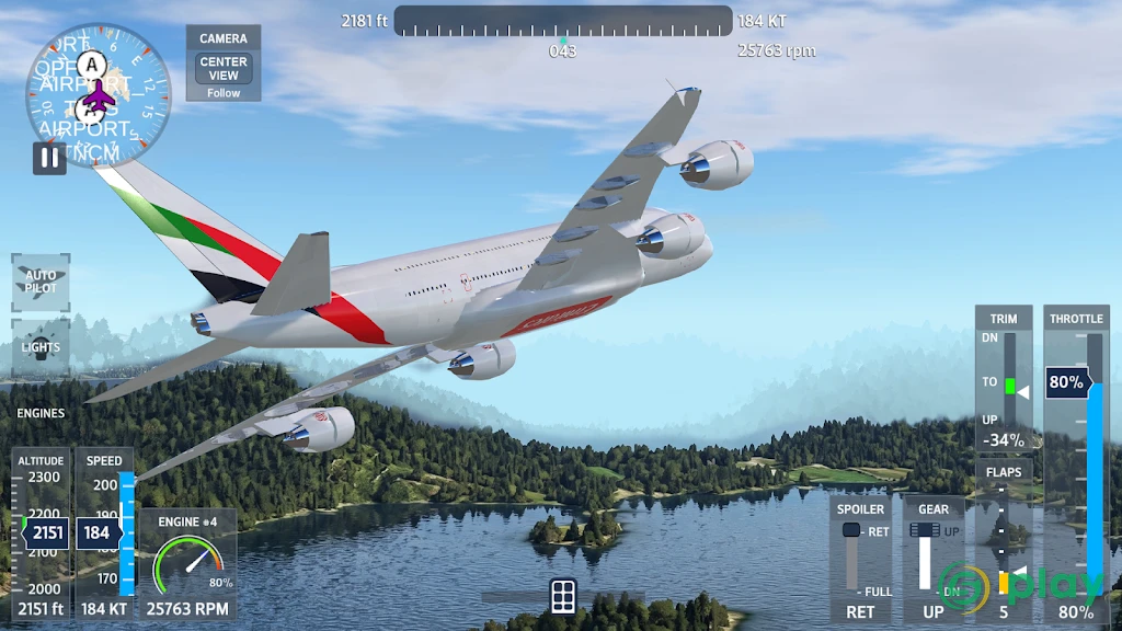 FlyWings 2026 Flight Simulator — скриншот 1