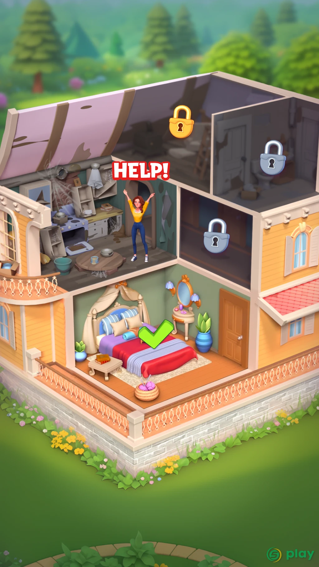 Merge Hotel Empire: Дизайн — скриншот 6