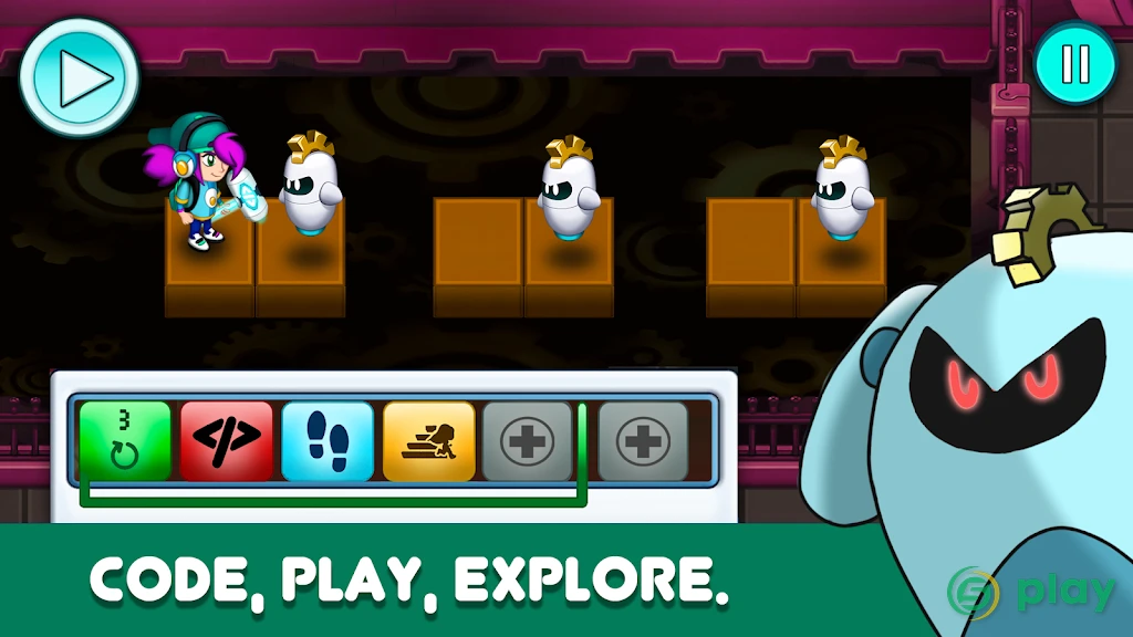 Glitch Hero: Игры по программированию для детей — скриншот 3