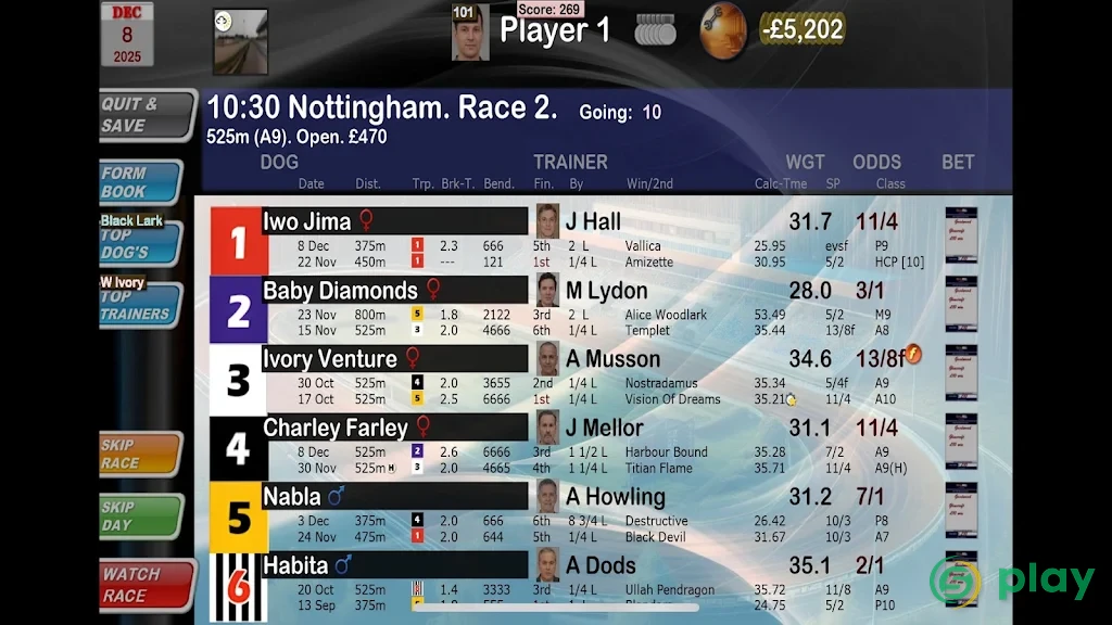 Greyhound Manager Touch — скриншот 1