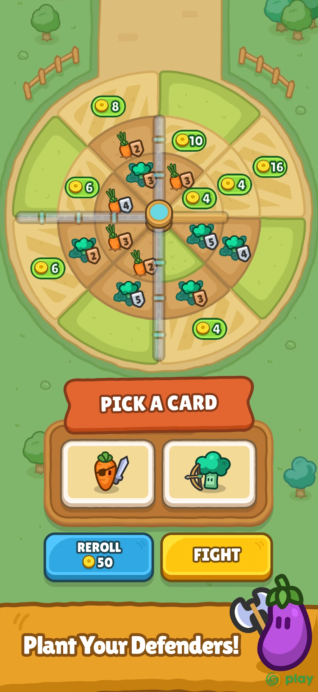 Harvest King: Стратегия Farm TD — скриншот 1