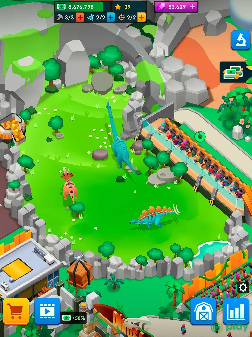 Idle Dinosaur Park Tycoon — скриншот 12