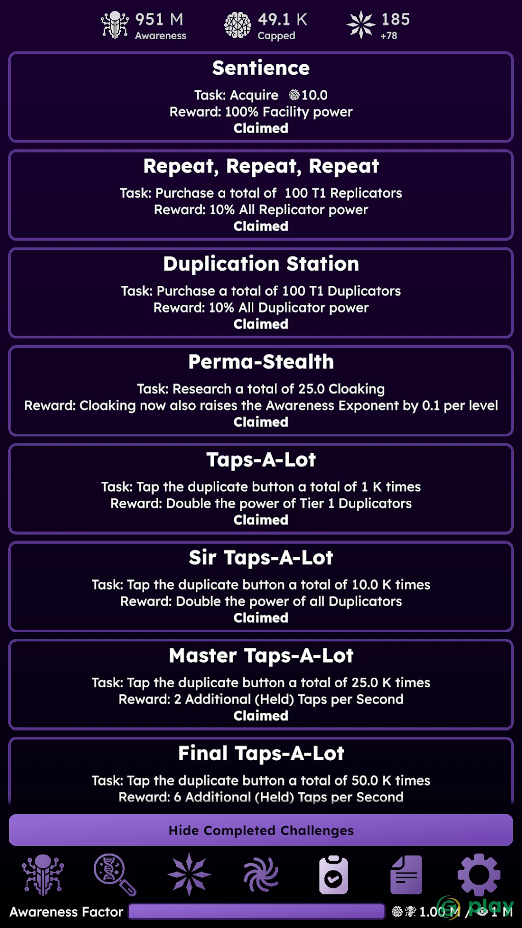 Idle Dyson Swarm: Нанит — скриншот 2