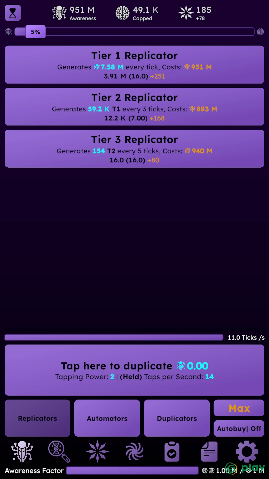 Idle Dyson Swarm: Нанит — скриншот 5