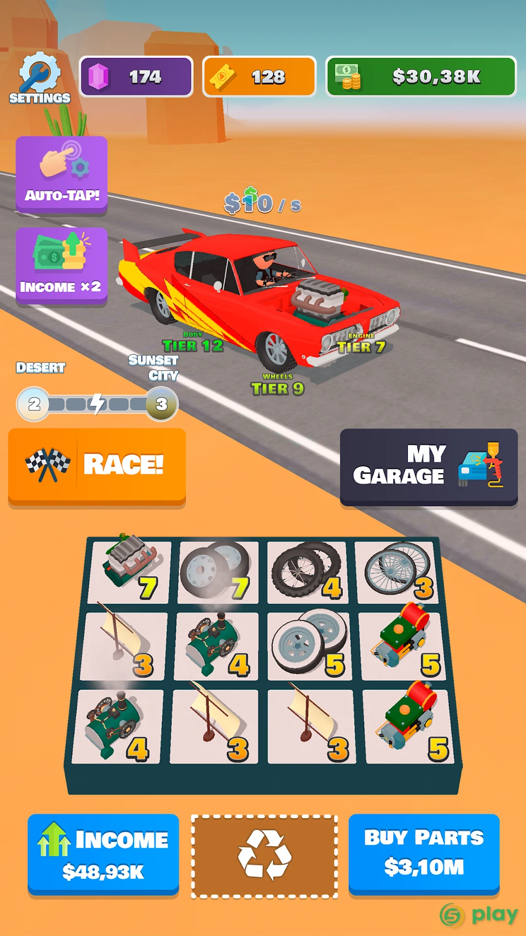 Idle Racer — скриншот 2