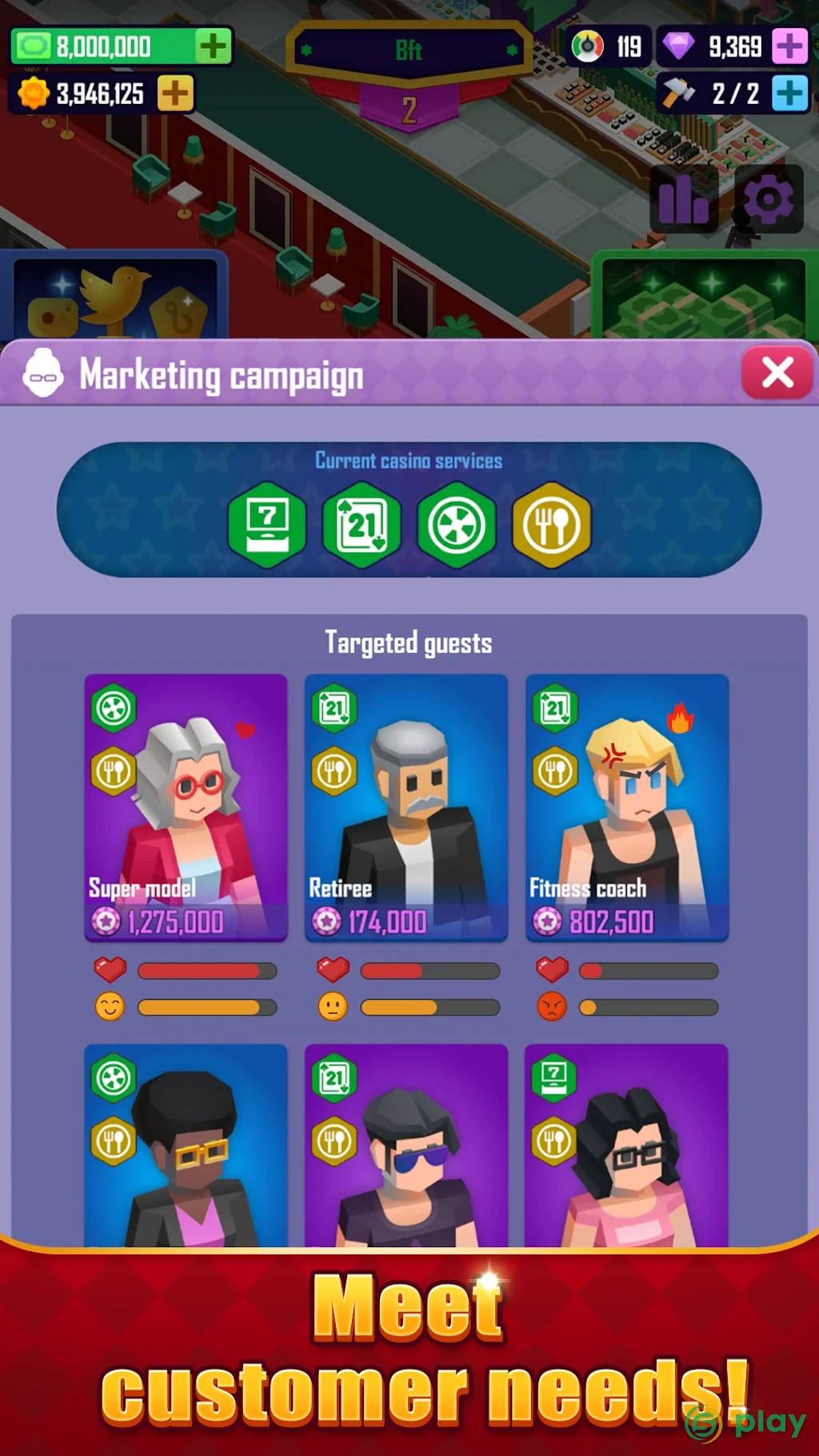Idle Vegas Resort – Магнат — скриншот 6