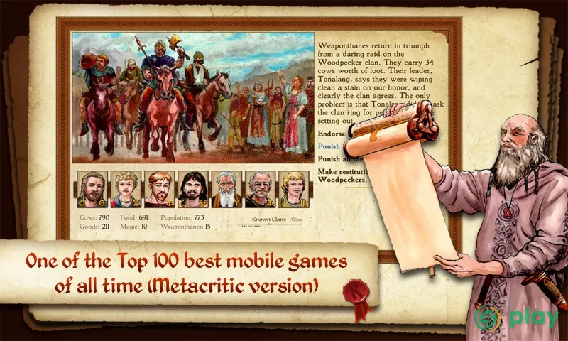 King of Dragon Pass: Текстовая RPG — скриншот 1