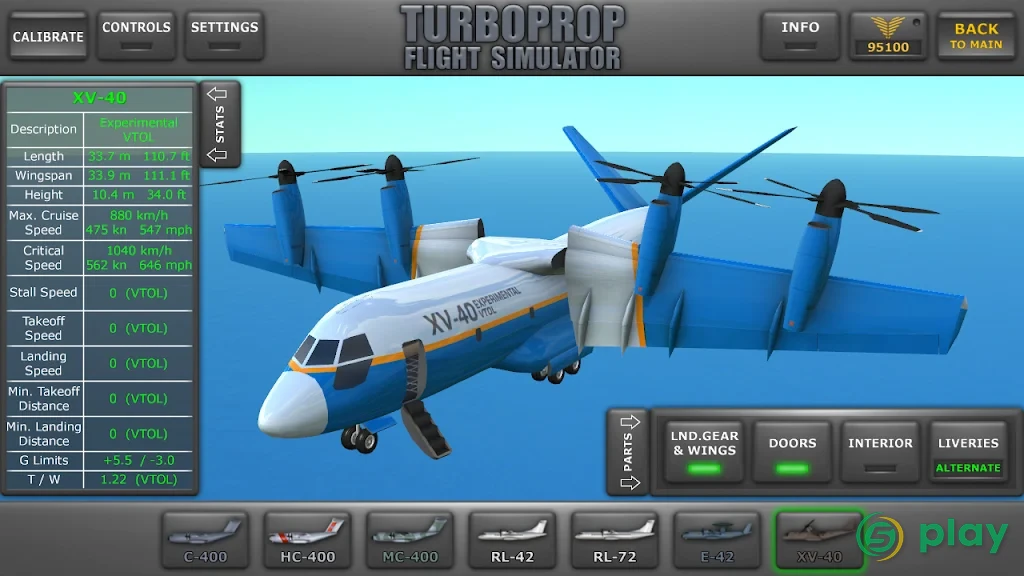 Turboprop Flight Simulator 3D — скриншот 1