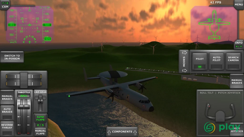 Turboprop Flight Simulator 3D — скриншот 6