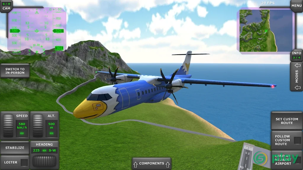 Turboprop Flight Simulator 3D — скриншот 7