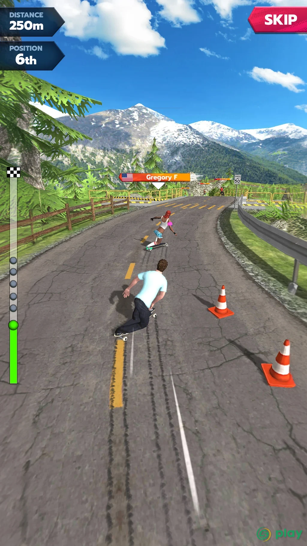 Downhill Race League — скриншот 3