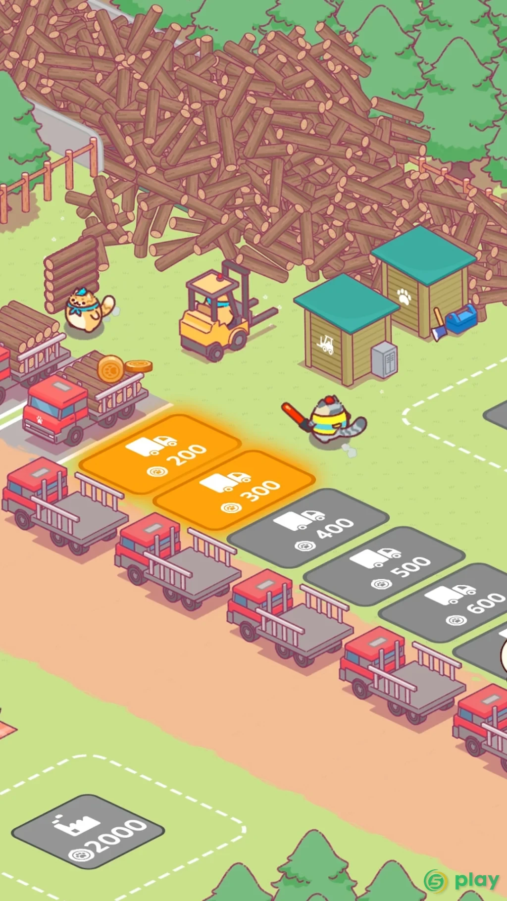 Lumbercat: Idle-магнат — скриншот 2