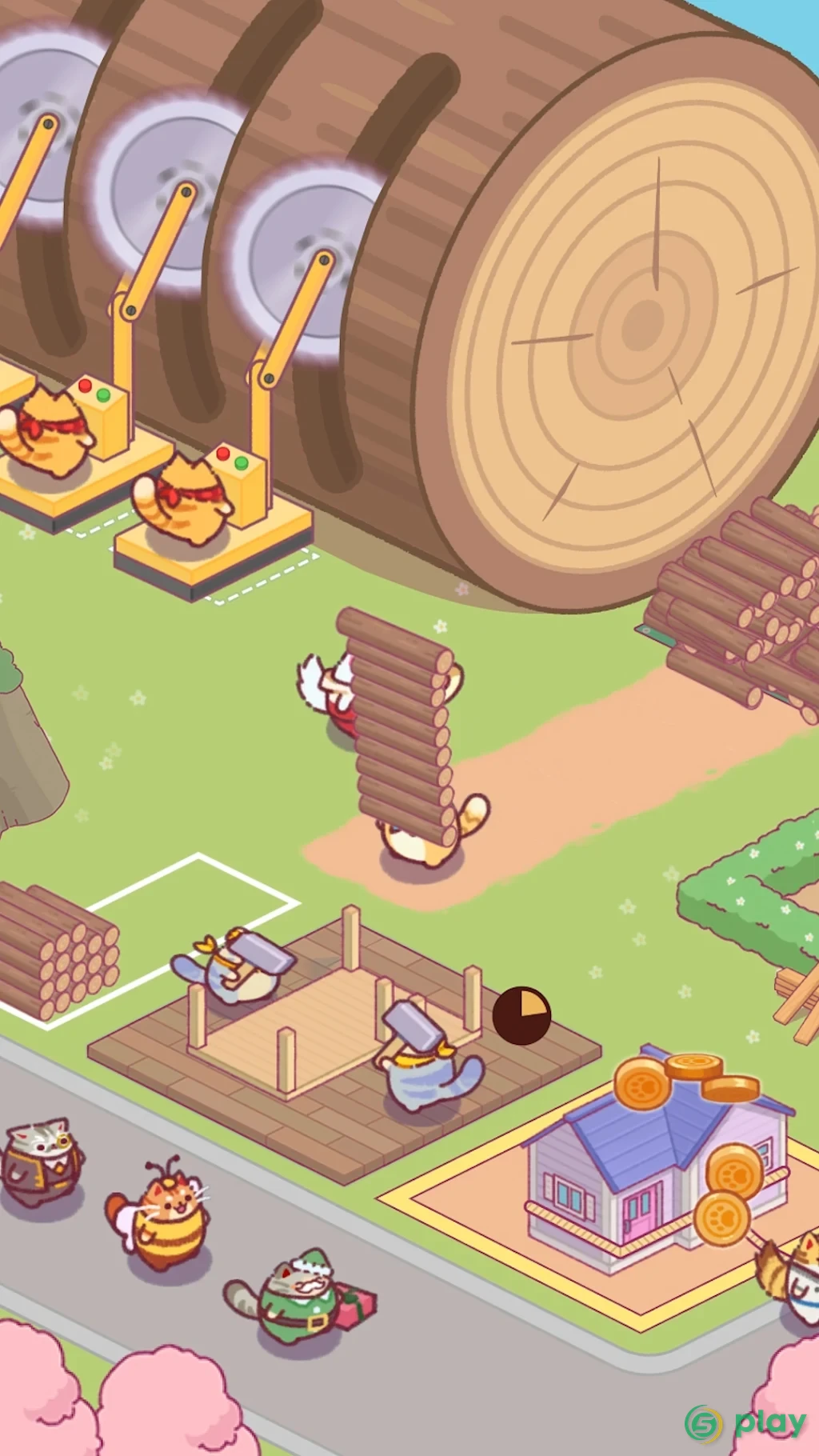 Lumbercat: Idle-магнат — скриншот 3