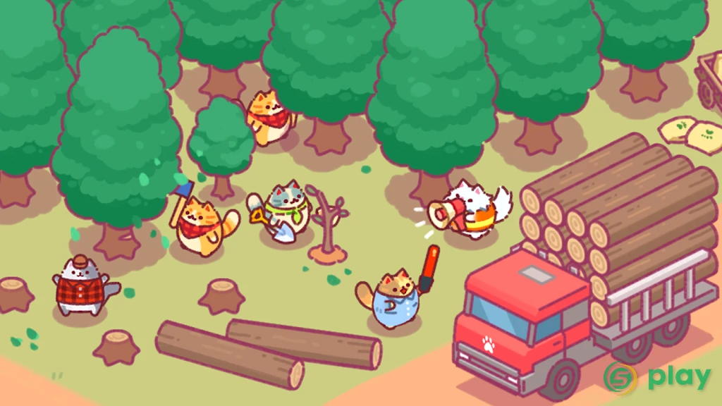 Lumbercat: Idle-магнат — скриншот 5