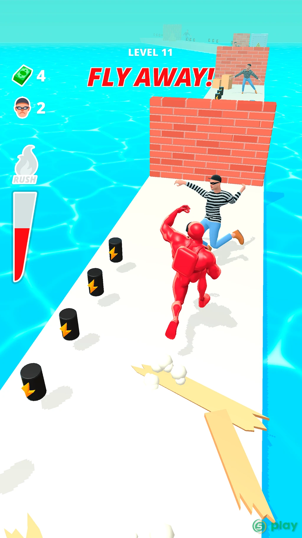 Muscle Rush – Игра с бегом и крушением — скриншот 1