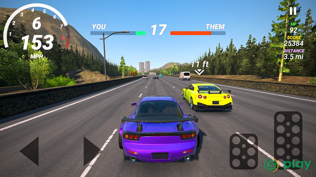 No Hesi Car Traffic Racing — скриншот 3