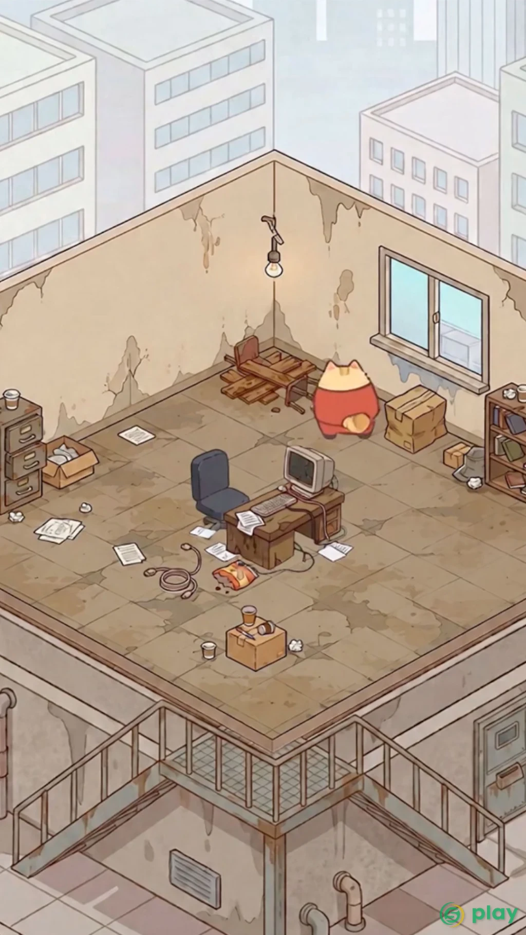 Office Cat: Idle Tycoon Game — скриншот 1