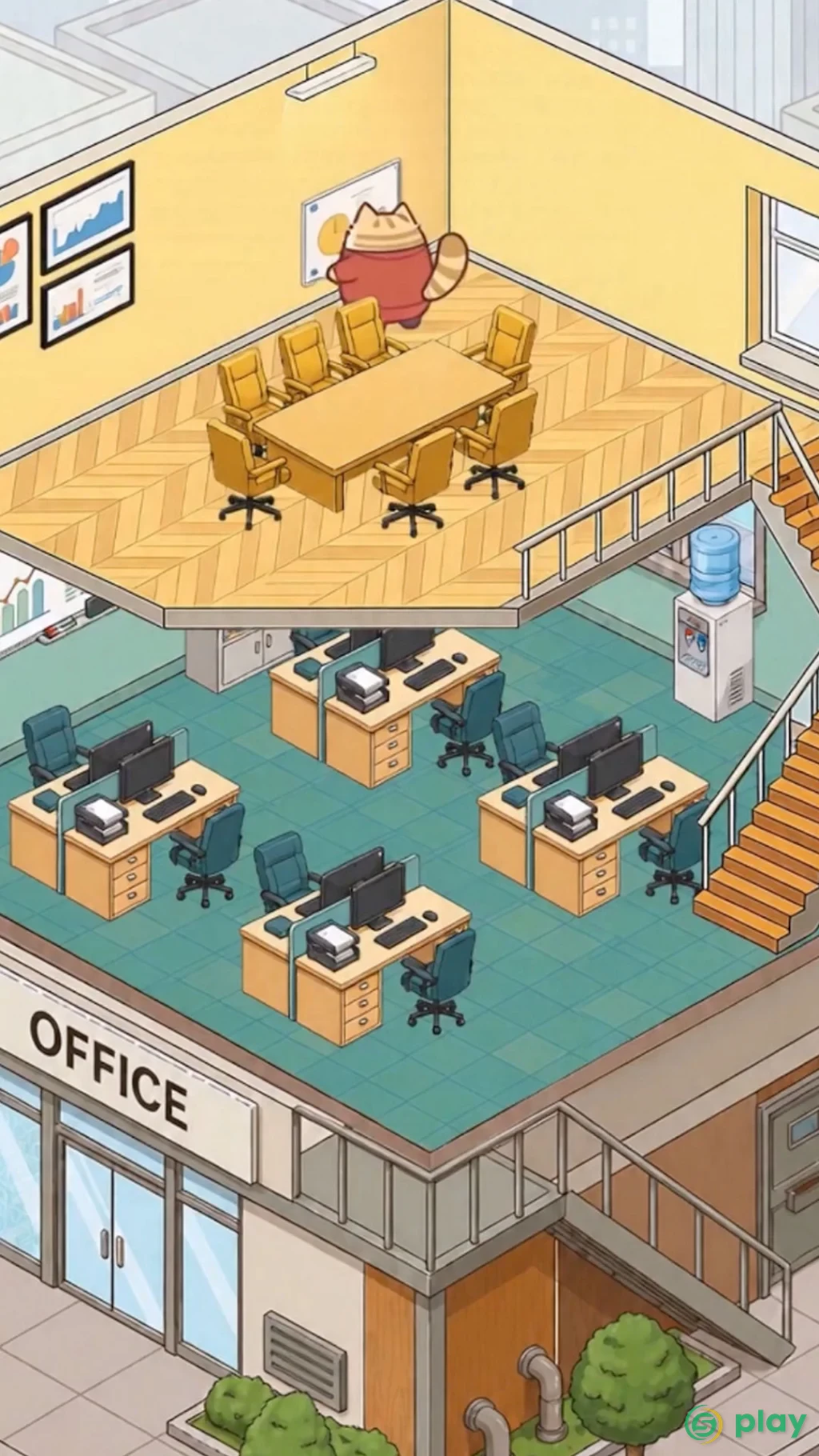 Office Cat: Idle Tycoon Game — скриншот 4
