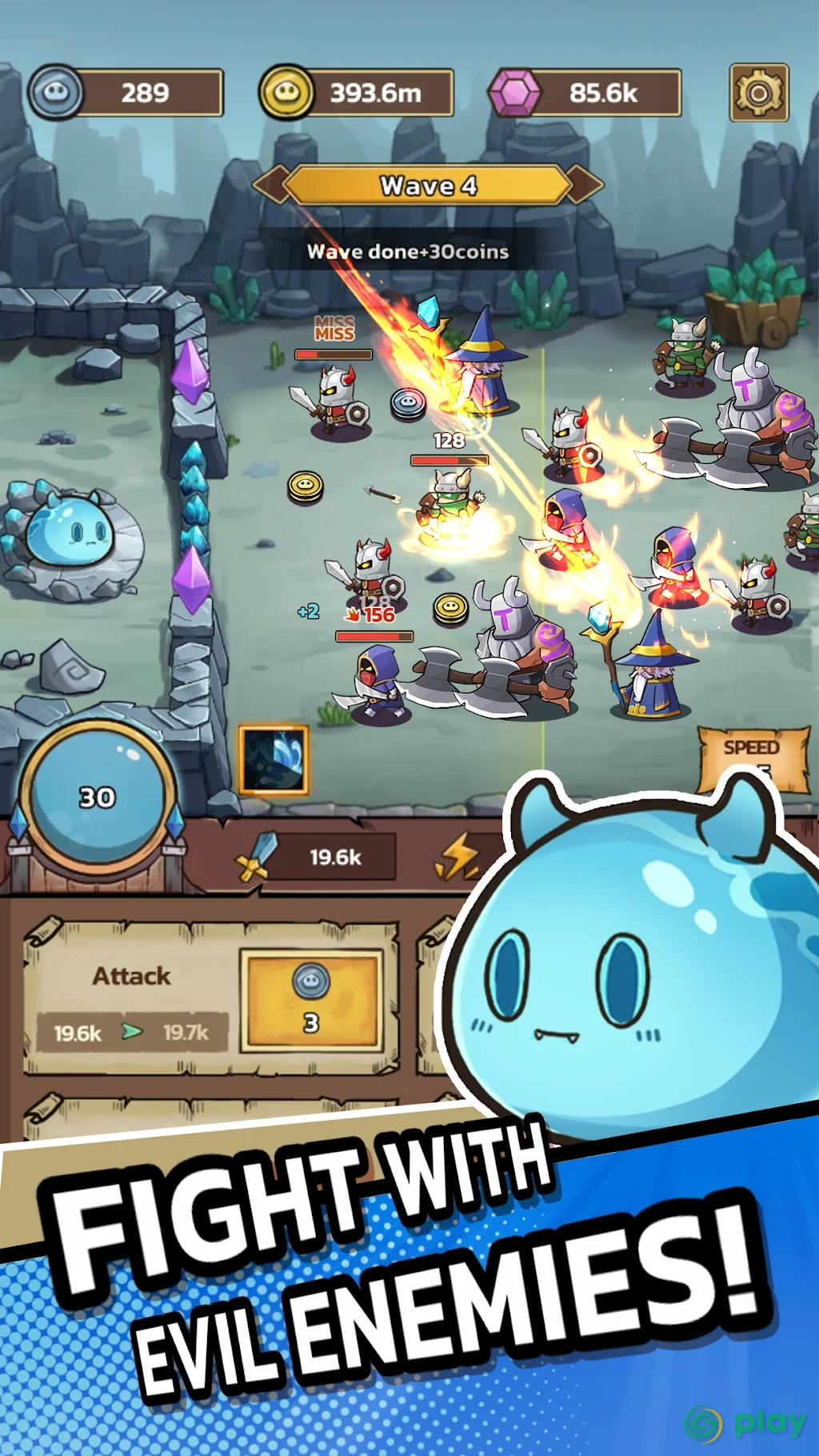 Slime Castle – Idle TD — скриншот 1