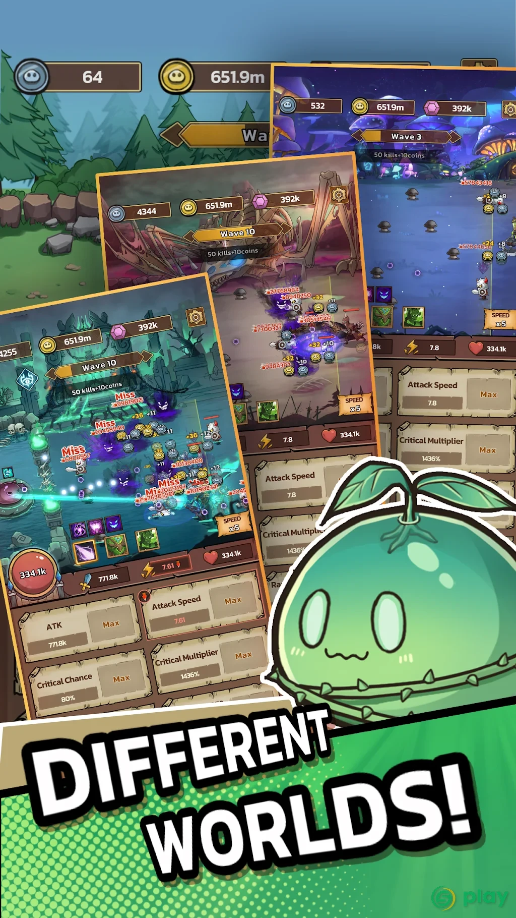 Slime Castle – Idle TD — скриншот 2
