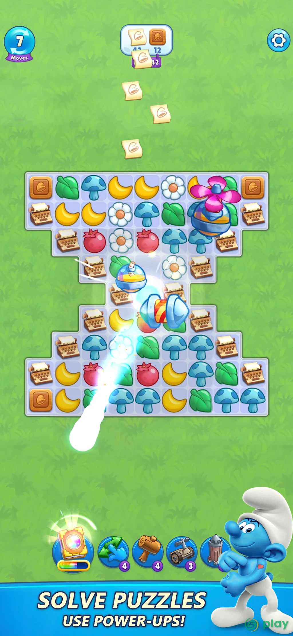Smurfs Magic Match — скриншот 10