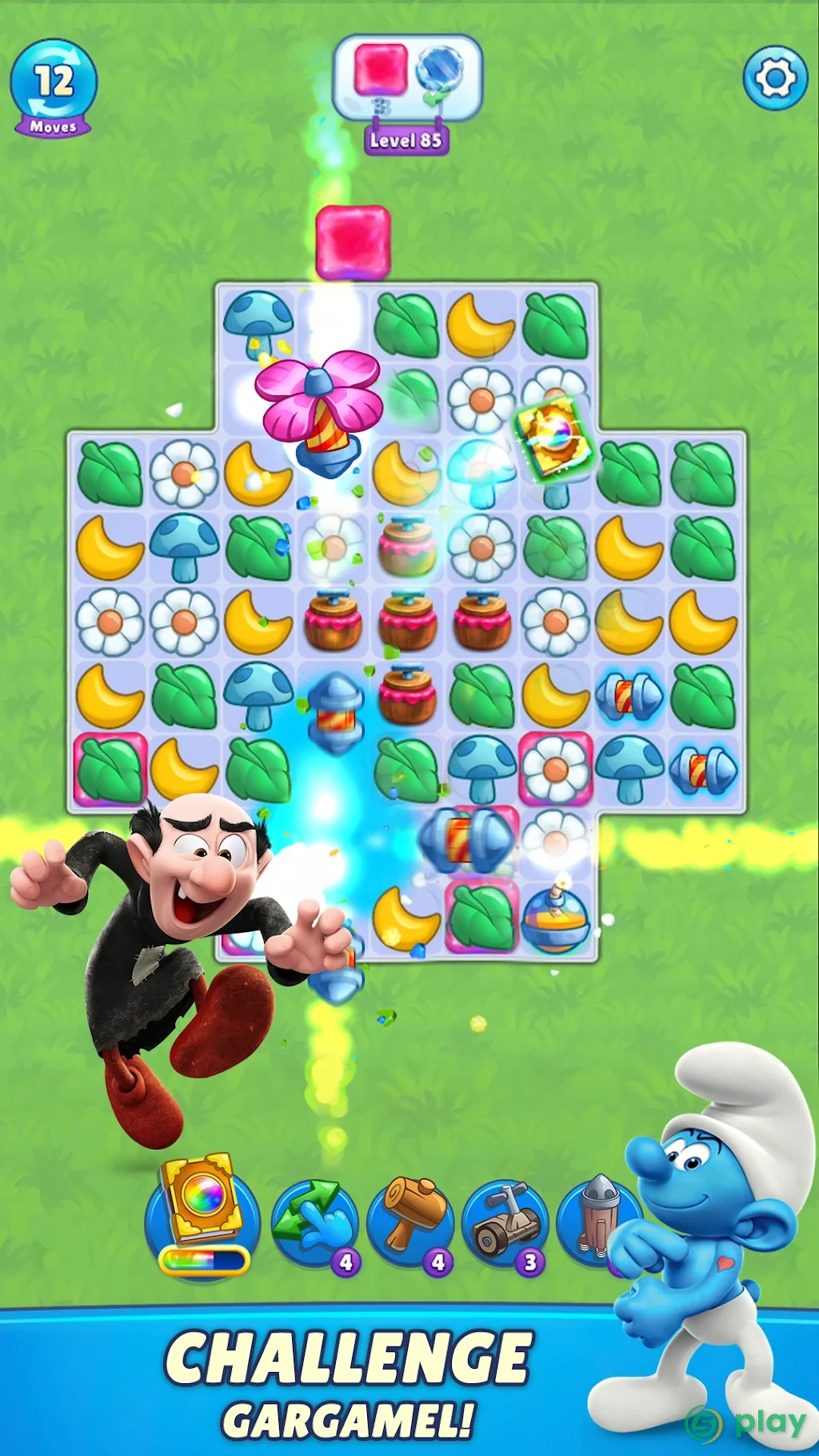 Smurfs Magic Match — скриншот 2