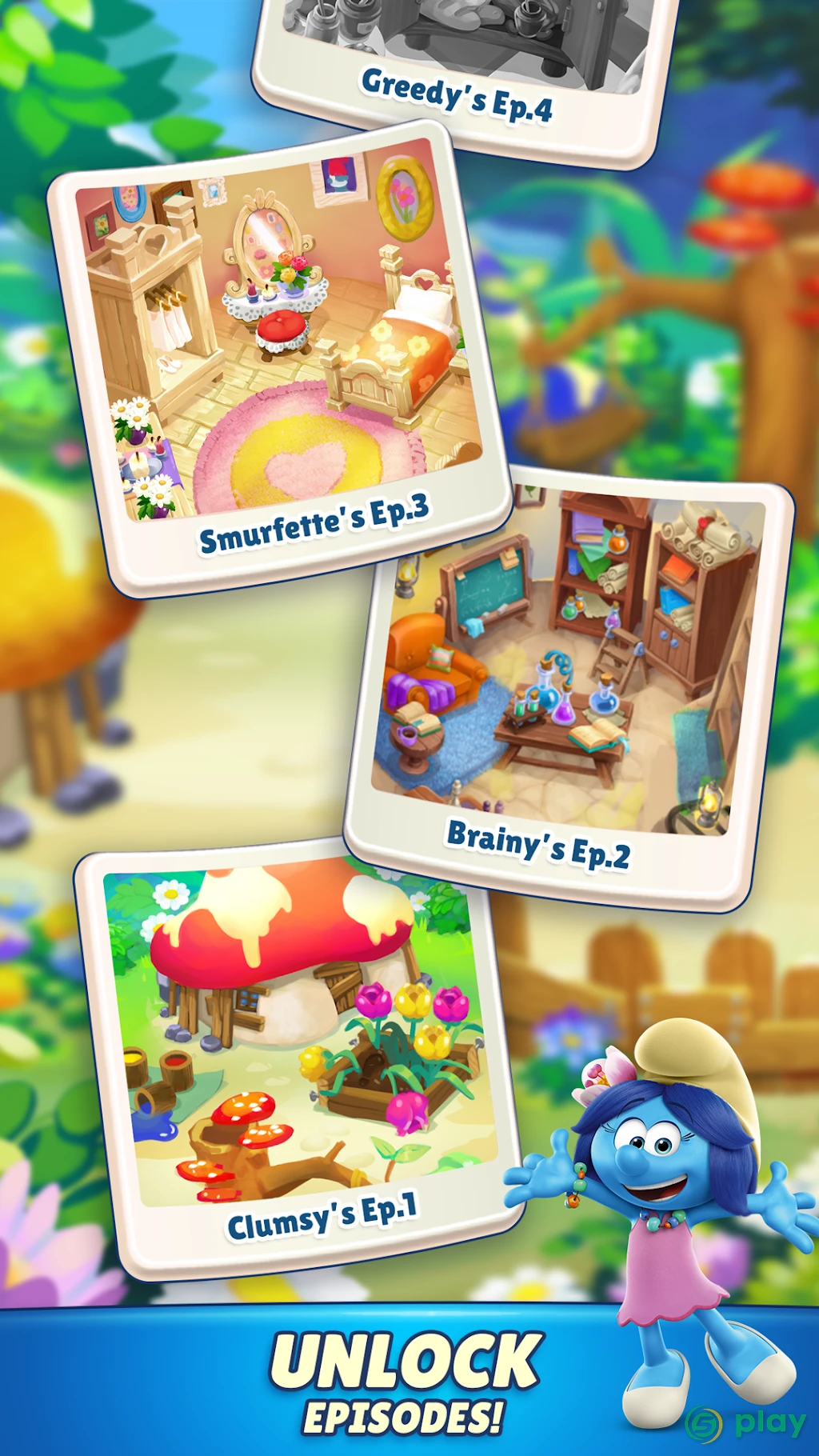 Smurfs Magic Match — скриншот 5