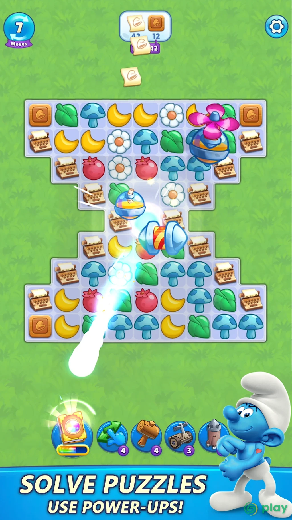 Smurfs Magic Match — скриншот 6