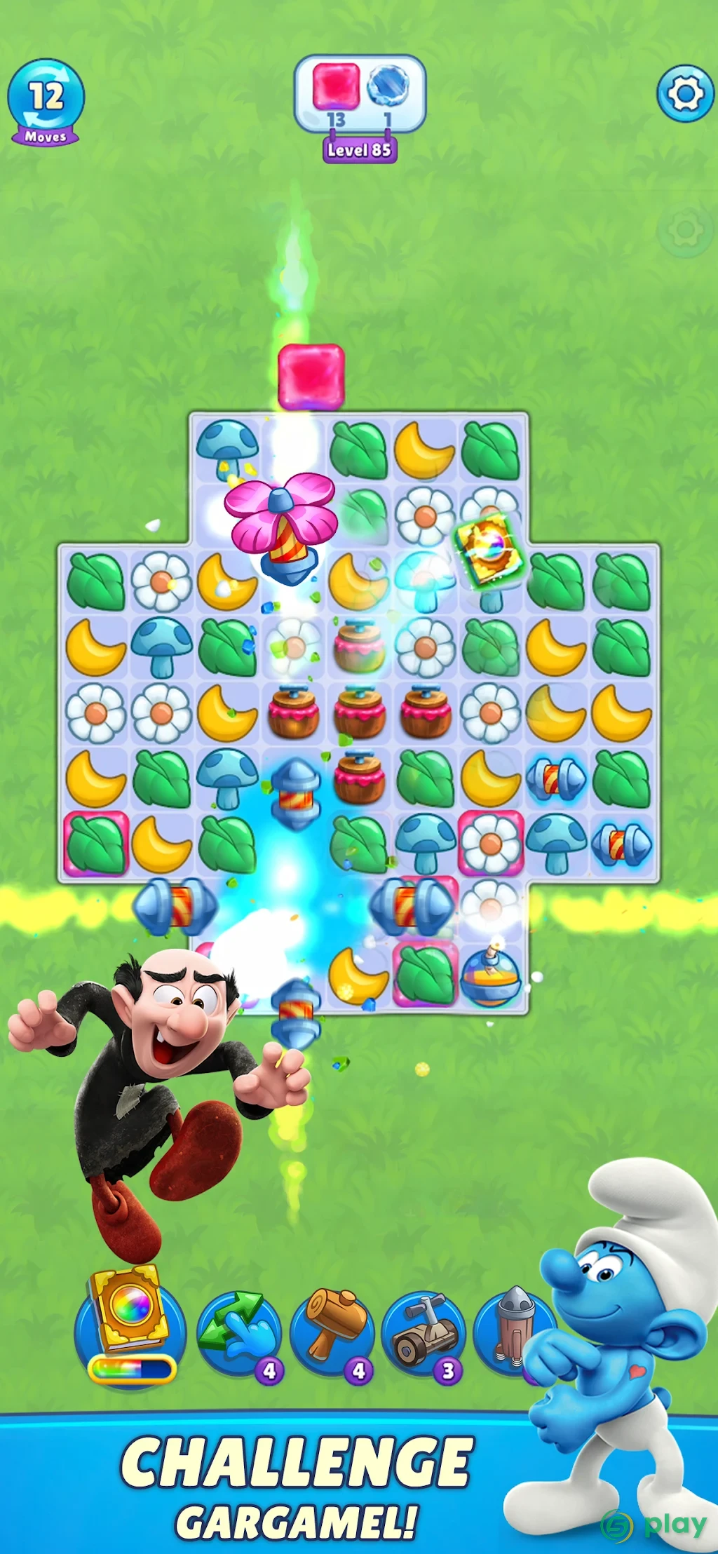 Smurfs Magic Match — скриншот 9