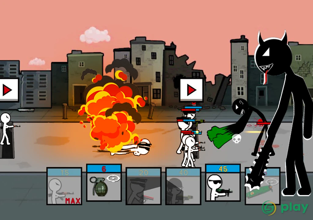 Stickman Trenches: Вторая мировая война — скриншот 11