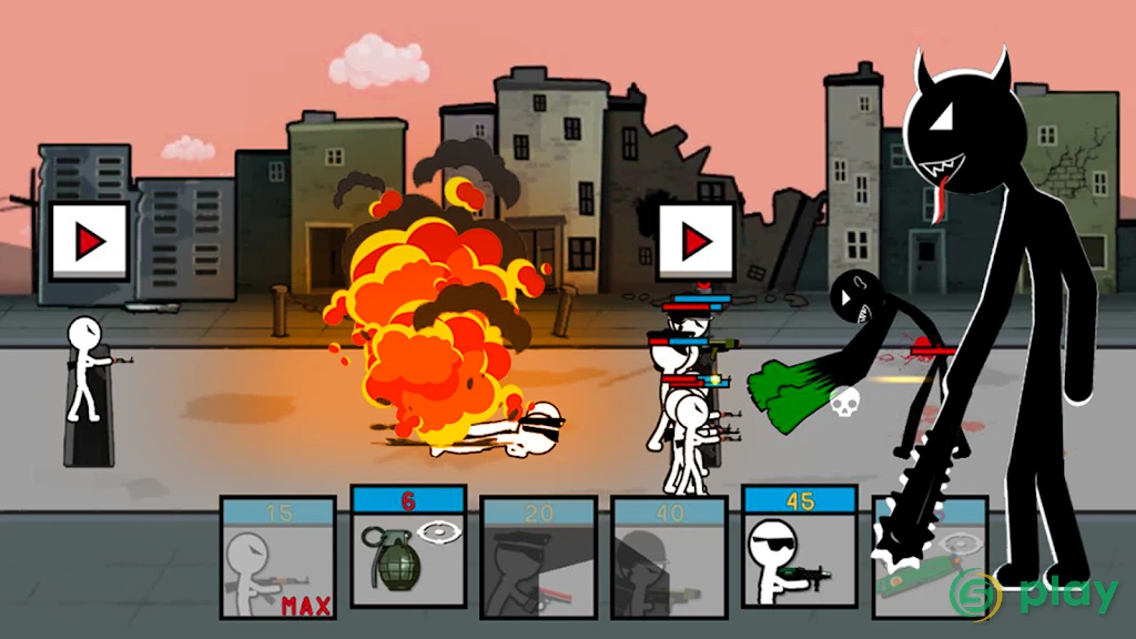 Stickman Trenches: Вторая мировая война — скриншот 1