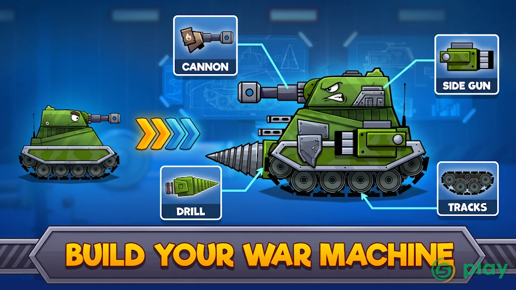 Tanks Arena io: Создание и битвы — скриншот 1