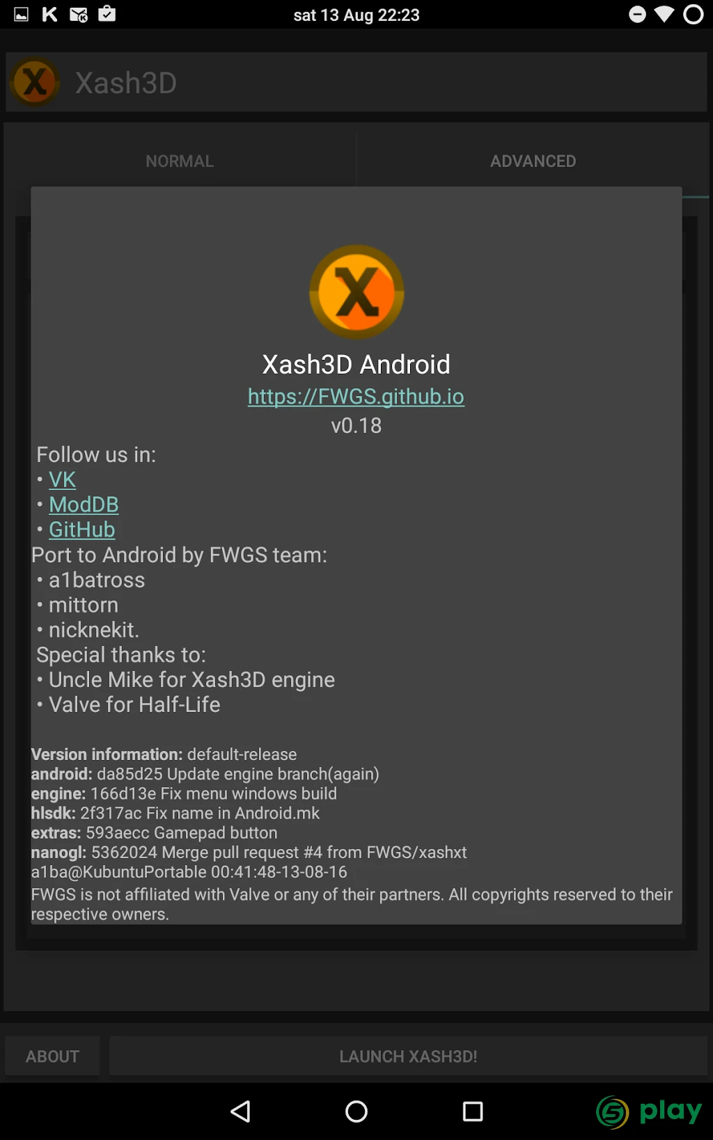 Xash3D FWGS — скриншот 6