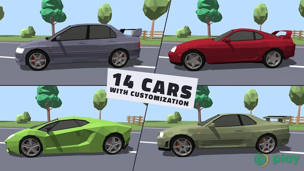 Polygon Drift: Гонки в потоке — скриншот 2