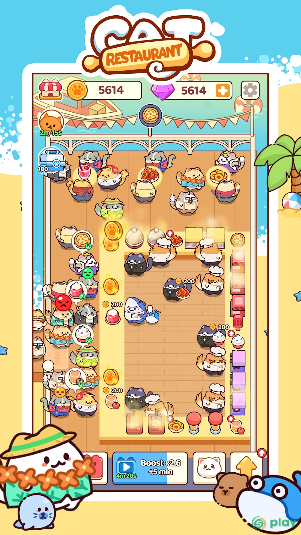 Cat Restaurant: Food Bar Story — скриншот 1