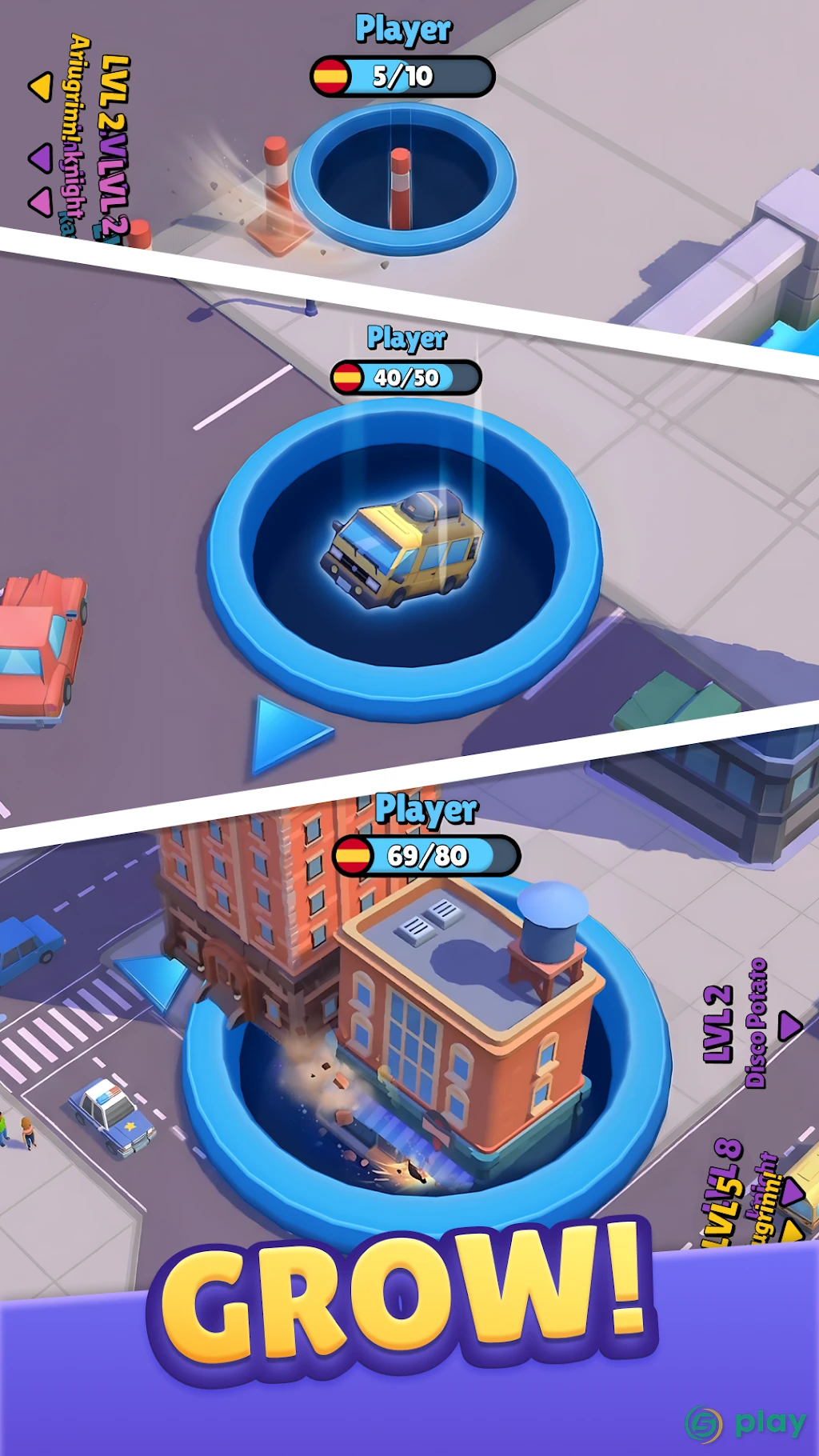 Hole.io — скриншот 2