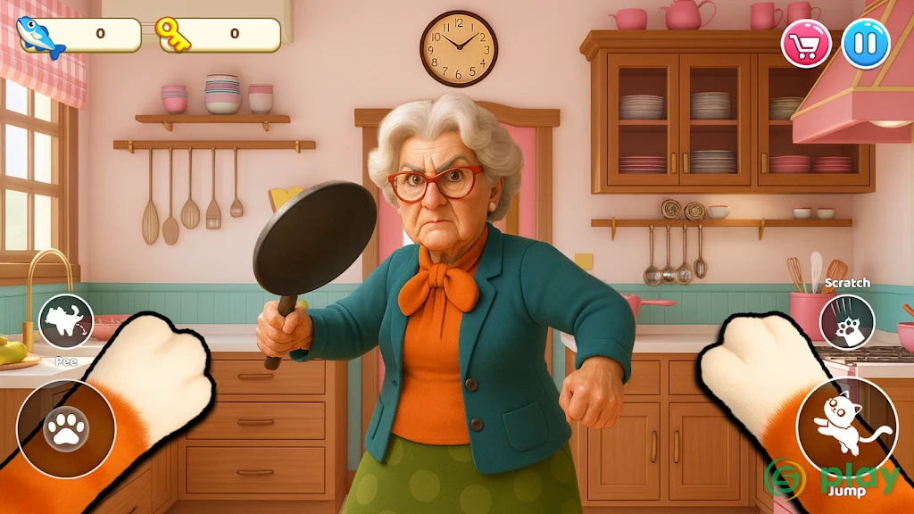 Cat Mayhem: Gran’s Angry — скриншот 2