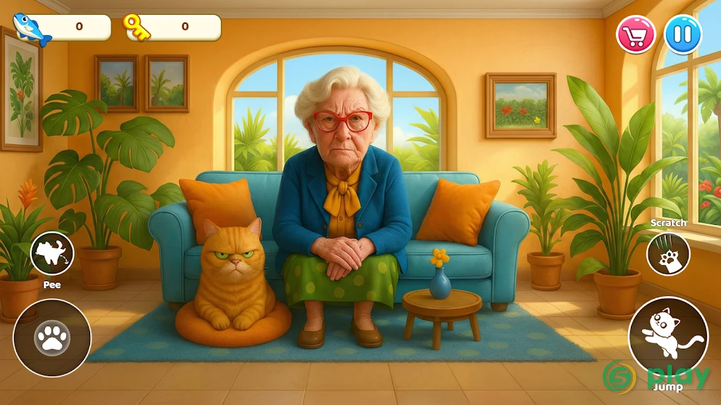 Cat Mayhem: Gran’s Angry — скриншот 4