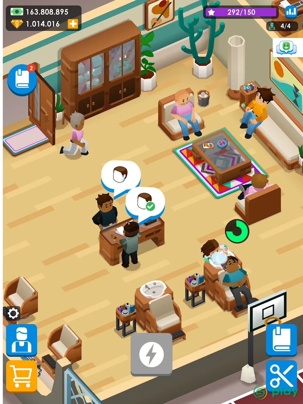 Idle Barber Shop Tycoon — скриншот 12