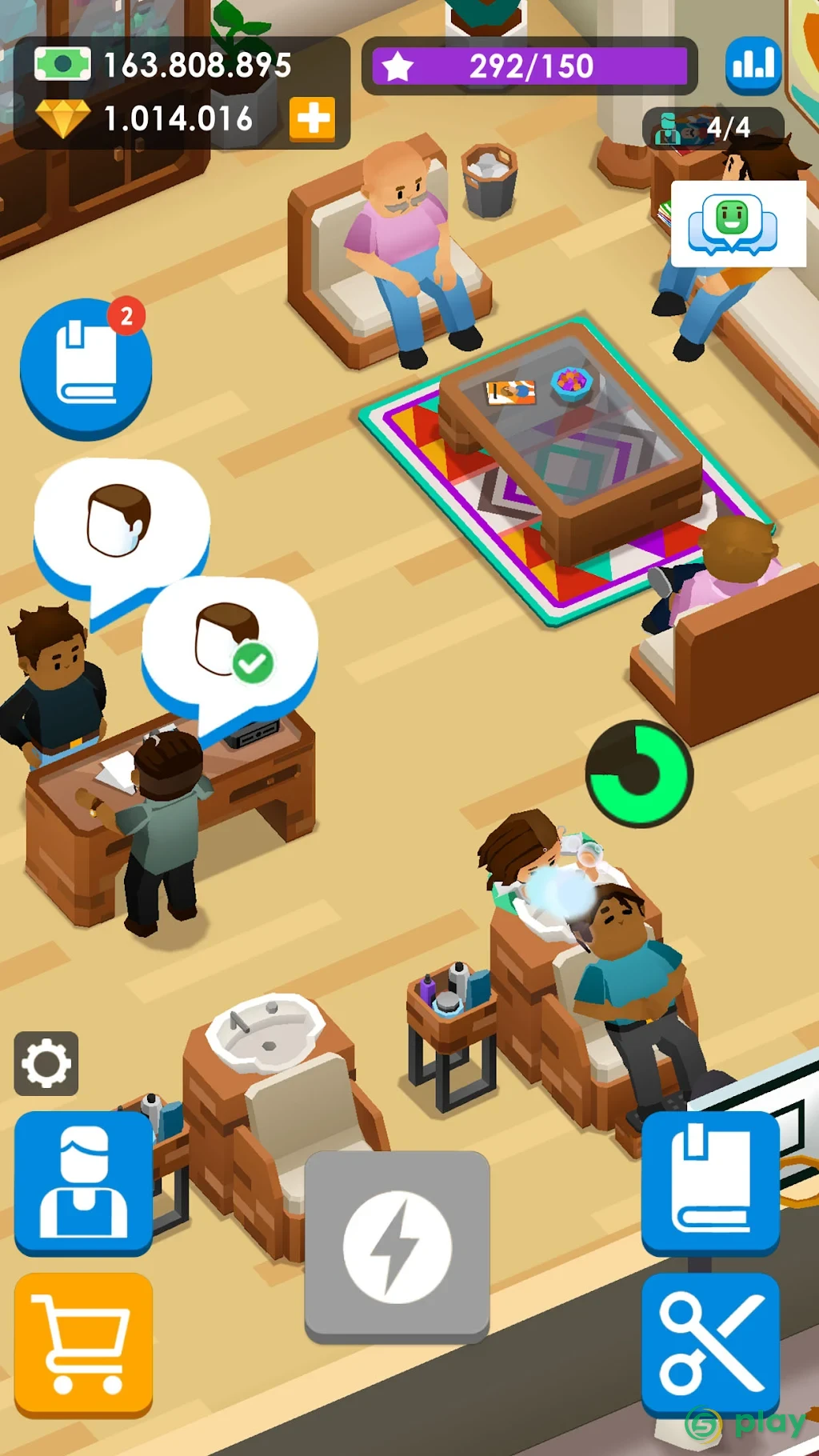 Idle Barber Shop Tycoon — скриншот 6
