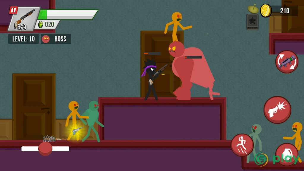 Stickman vs Zombies — скриншот 3
