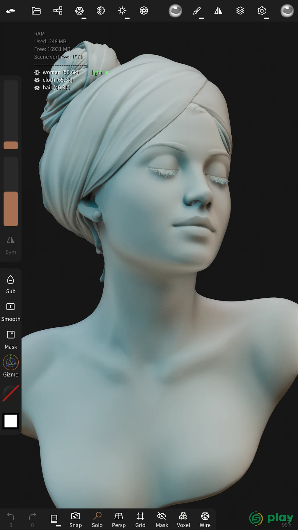 Nomad Sculpt — скриншот 5