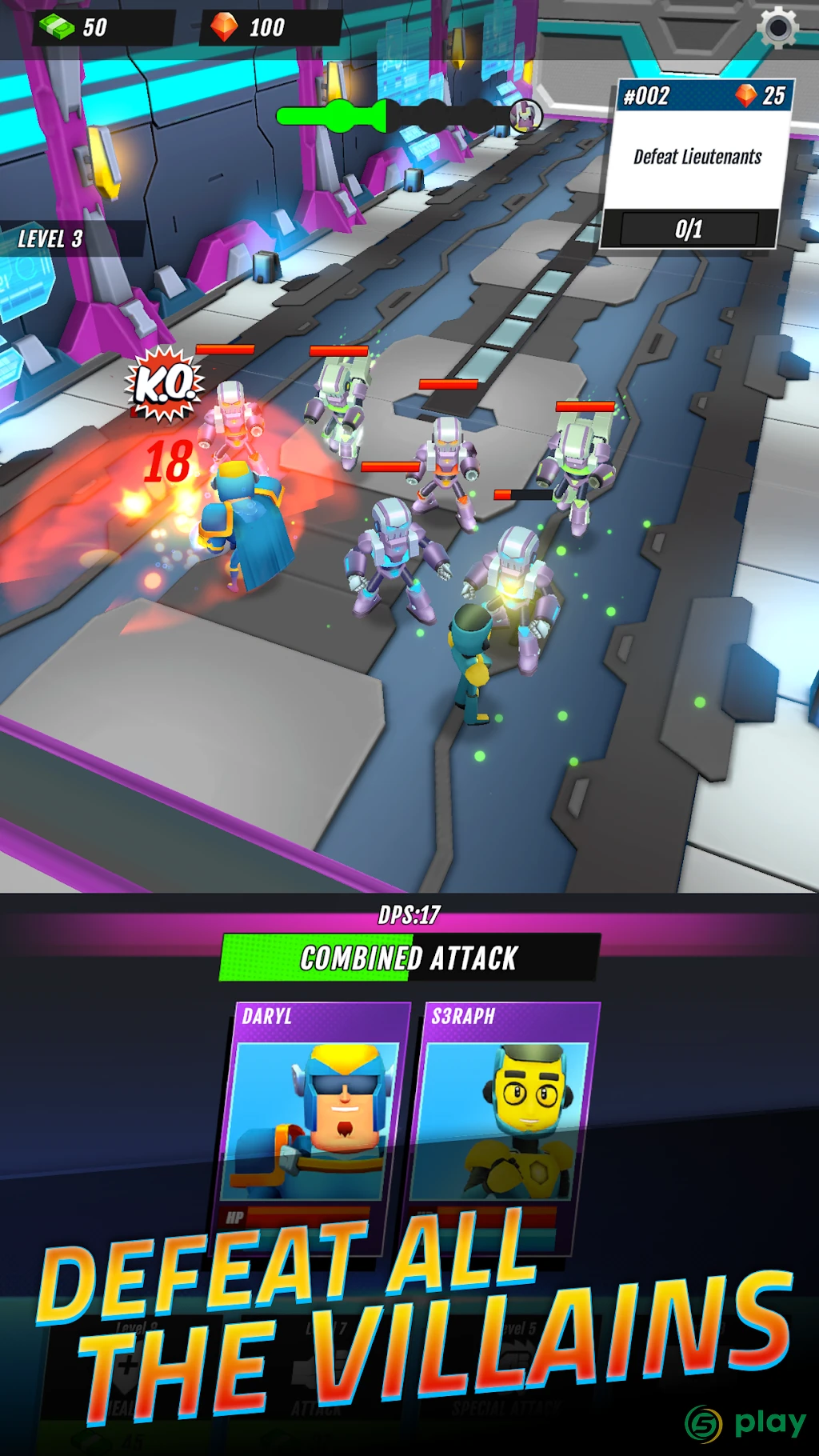 Superheroes Idle RPG League — скриншот 12