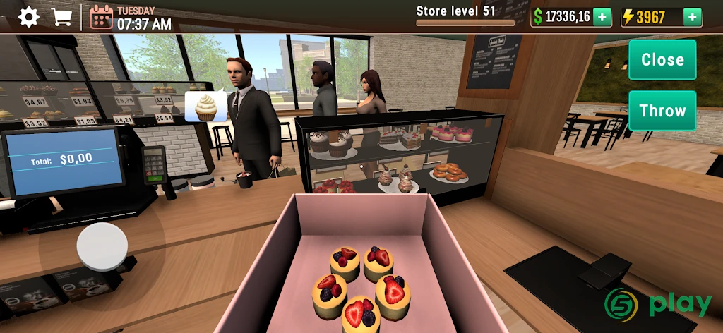 Coffee Shop Simulator 3D Cafe — скриншот 1