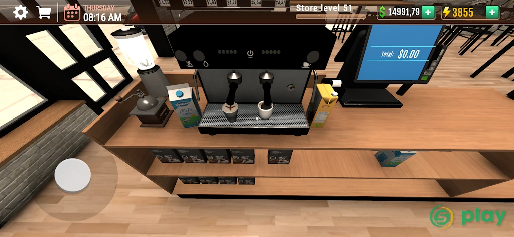 Coffee Shop Simulator 3D Cafe — скриншот 3