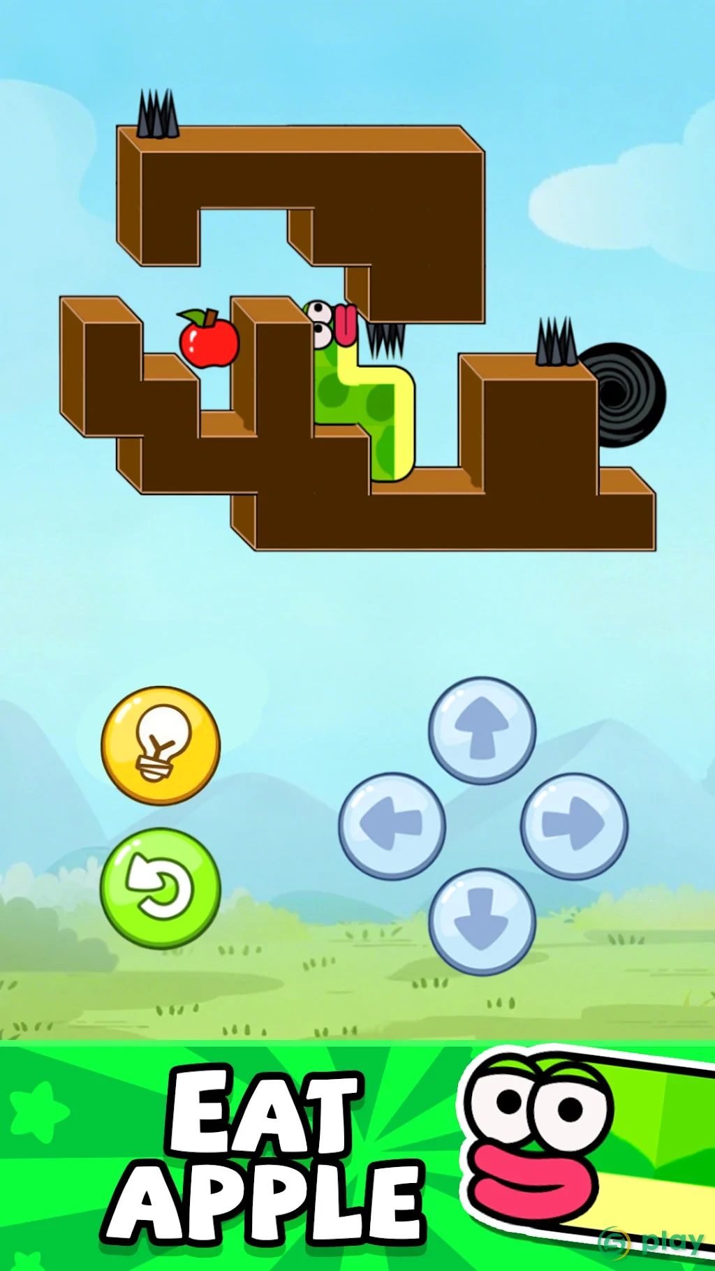 Fruit Muncher - Apple Worm — скриншот 1